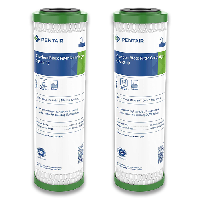 Pentair/ Pentek CBR2-10, Carbon Block Water Filter - 10 inch