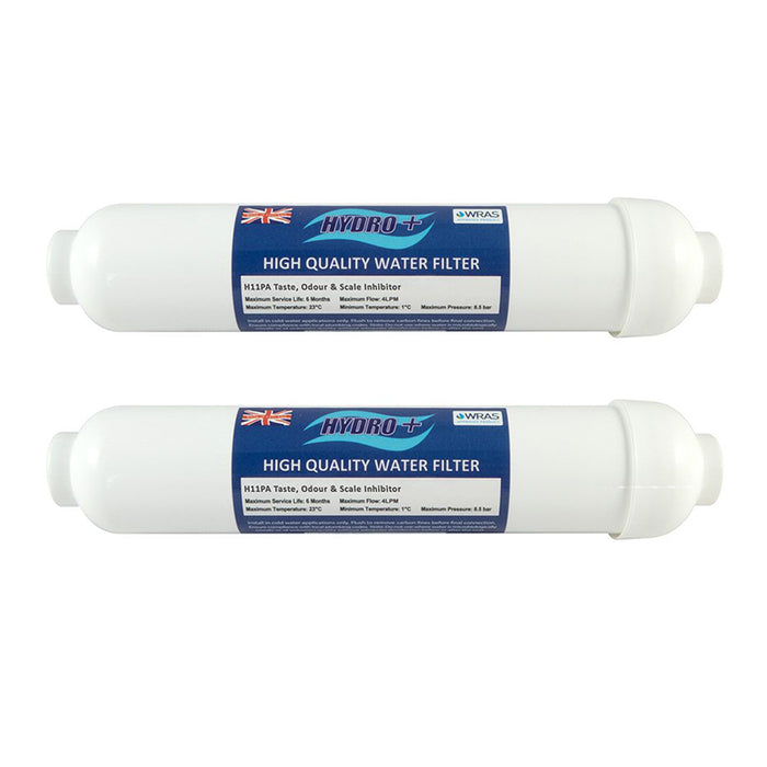 Hydro + H11PA GAC filter with Scale Inhibitor - 1/4" Push Fit