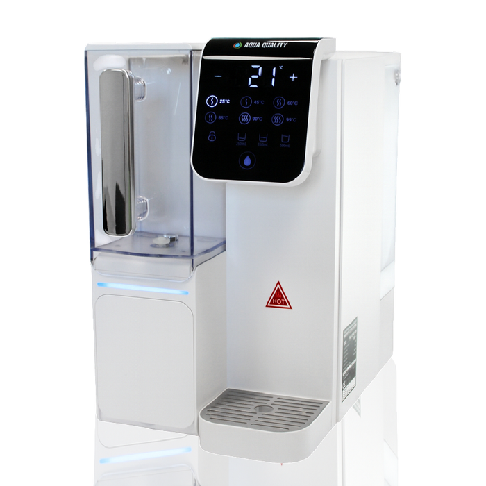 Aqua Quality Countertop Reverse Osmosis System with Instant Hot Water Dispenser and Drinking Water