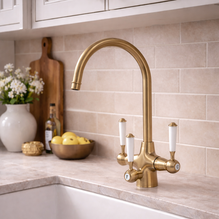 Aqua Quality Mayfair 3 Way Filter Tap - Antique Bronze