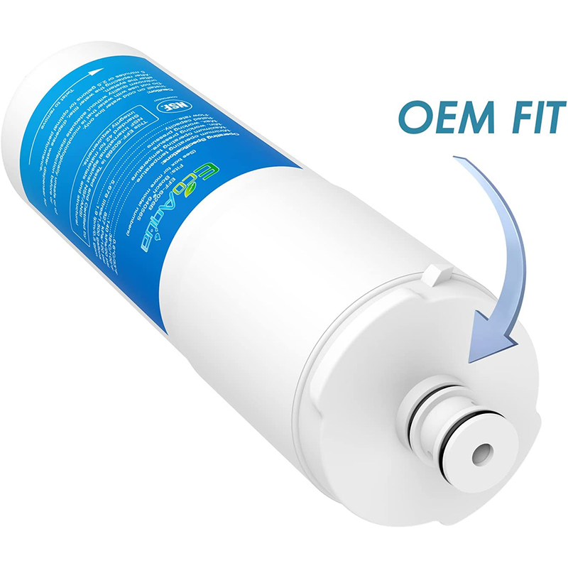 EcoAqua EFF-6026B Fridge Water Filter Compatible with 3M CS-52, Abode Aquifier Safelock