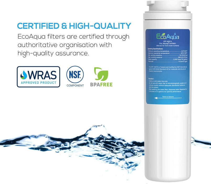 Compatible Water Filter EcoAqua EFF-6007A Maytag UKF8001 Compatible Water Filter — Spring-Clear ...