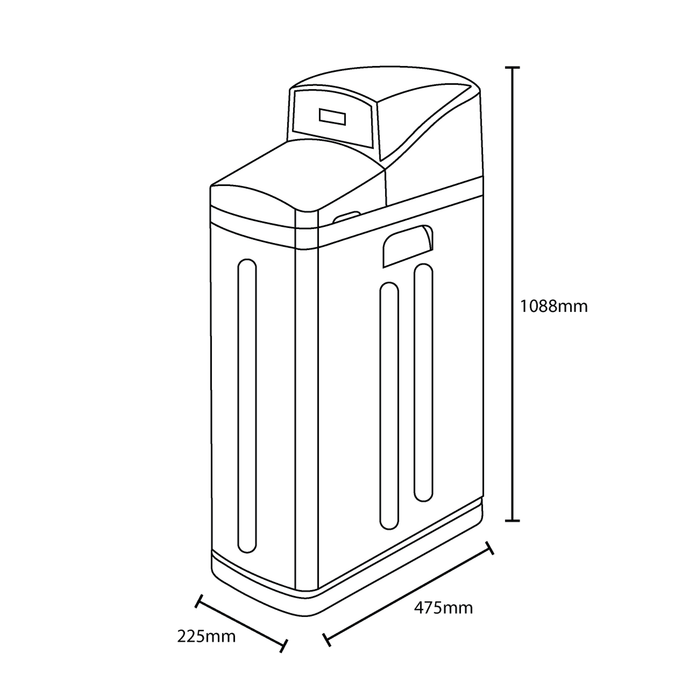 Plumbsoft 23L Water Softener (6+ Person Household)