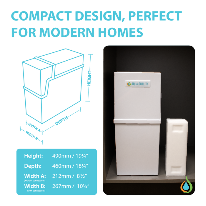 AQ SOFTENER DIMENTIONS 
