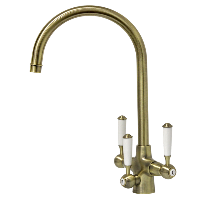 Aqua Quality Mayfair 3 Way Filter Tap - Antique Bronze