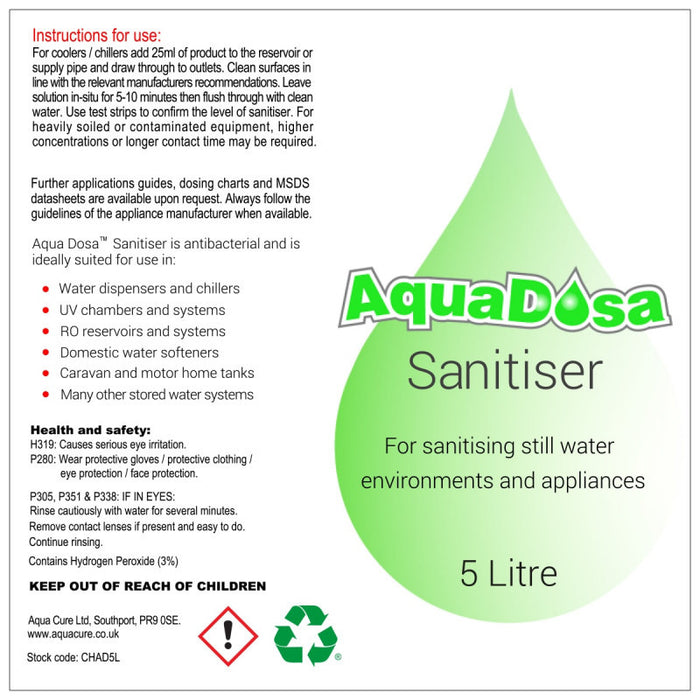 Aqua Dosa 3% Sanitiser - 5 Litre Drum