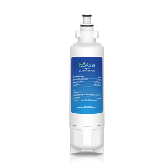 EcoAqua EFF-6032B Water Filter compatible with Panasonic NR-BG53V2, NR-BG53VW2, NR-B53V1, NR-B53V1-WB, NR-B53V1-X1D