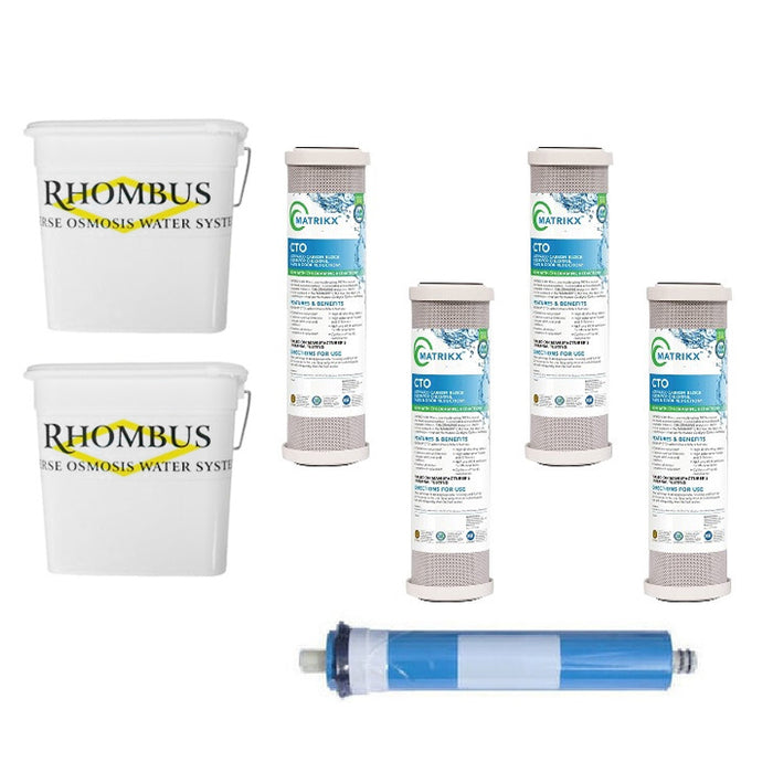 2 Year Value Pack of Consumables For The Rhombus Reverse Osmosis System