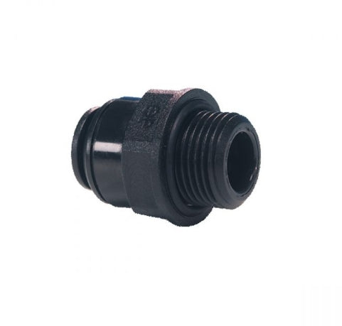 John Guest Straight Adaptor - 10mm Push Fit x 1/2" BSP - PM011014E