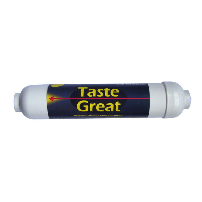 Taste Great Inline Water Filter With Built In 1/4" push fits