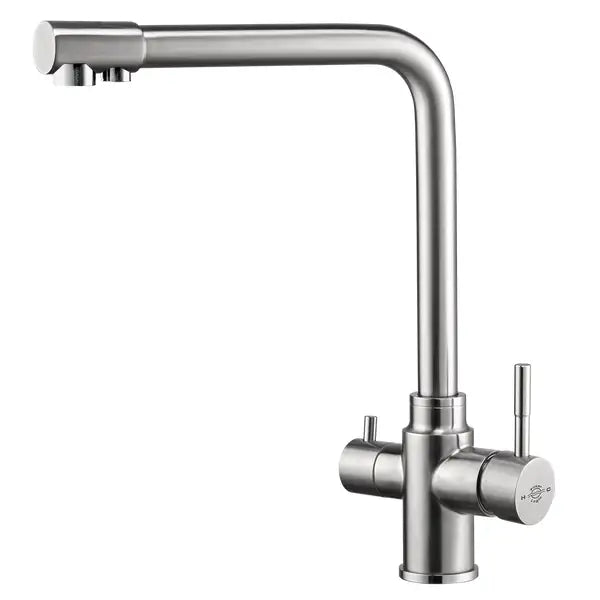 Azore 3-Way Filter Tap with Brushed Steel Finish — Spring-Clear.co.uk