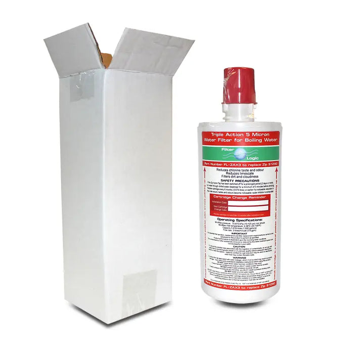 FilterLogic FL-ZAX3 Water Filter Compatible with Zip Hydrotap G4 91290 ZT402 Replacement Boiling Water Filter Cartridge