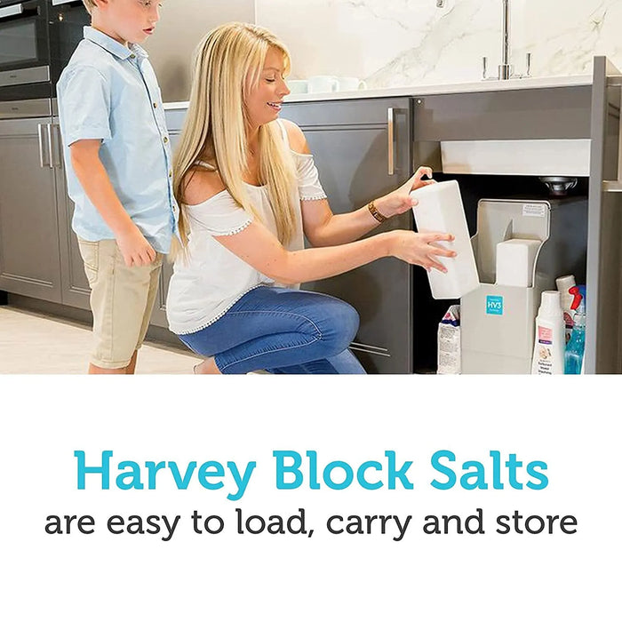 Harveys Water Softener Block Salt 2 x 4kg Blocks