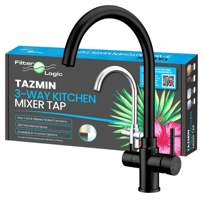 Tazmin 3-Way Filter Tap with Gun Black Finish
