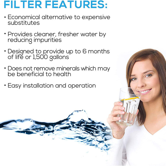EcoAqua EWF-8007A Lincat FilterFlow FX FC04 Compatible Water Filter