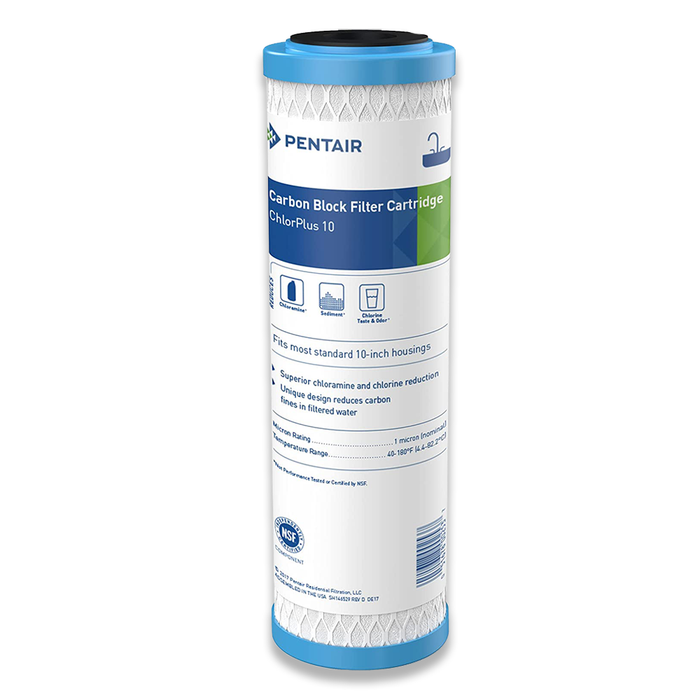 Pentair/ Pentek ChlorPlus 10, Carbon Block Water Filter - 10 inch