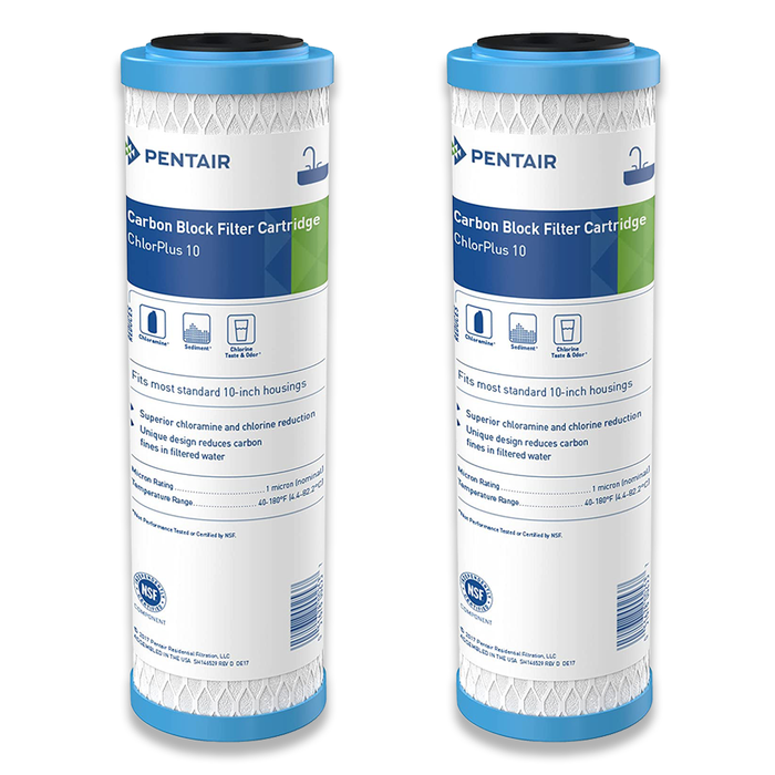 Pentair/ Pentek ChlorPlus 10, Carbon Block Water Filter - 10 inch