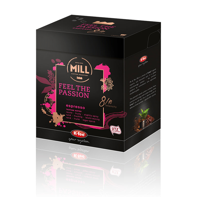 K-FEE MR & MRS MILL FEEL THE PASSION STANDARD COFFEE CAPSULES PACK OF 12